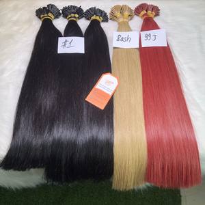 Vente en gros à bas prix pour les clients Cheveux vietnamiens vierges naturels droits Remy Grade Silky Soft ITip so Silky No Mix Required - Product Image 1