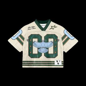 Personalizado 2025 Sublimación elegante Camisetas de fútbol americano Manga corta 100% Poliéster Transpirable Bordado totalmente personalizable - Product Image 4