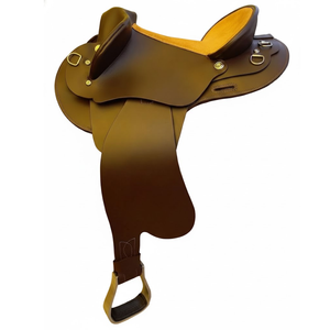 Premium Handcrafted Western Saddle Leather Horse Racing Saddle Tamaño regular - Product Image 1