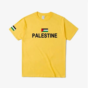 Palestine <b>Watermelon</b> Print T-Shirt Embroidered and Beaded Pure Cotton <b>Tops</b> for Winter Plain Dyed - Product Image 2