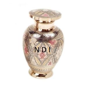 Urnas de cremación de cenizas para adultos de la mejor calidad de último diseño para cenizas plata antigua brillante acabado Metal cremación estilo moderno - Product Image 6