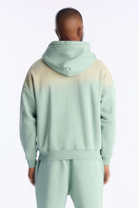 Sudadera con Capucha Azul Polvo de Alta Calidad con Logotipo Personalizado, Pedrería, Algodón Arrugado, Cortavientos Ecológico para Invierno - Product Image 4