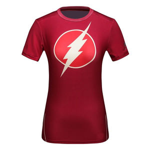 Nouveau imprimé demi-manches femmes chemise Rash Guard fournisseur personnalisé Compression porter des éruptions cutanées à séchage rapide - Product Image 2