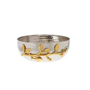 Cuenco DE SERVICIO DE Metal moderno hecho a mano, forma elegante personalizada para decoración del hogar, Frutero de boda para mesa decorativa - Product Image 2