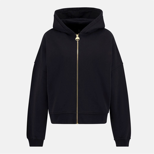 Sudadera con capucha ligera para mujer, sudadera informal de uso diario con cremallera completa, sudadera informal de estilo holgado para mujer sin bolsillo de canguro - Product Image 2