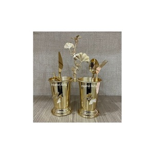 Porte-couverts fait à la main de couleur or Porte-couverts de cuisine de taille moyenne de qualité supérieure du meilleur exportateur en Inde - Product Image 1