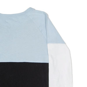 100% coton hommes coupe ample T-Shirt col rond manches longues imprimé noir impression numérique hauts vierges - Product Image 5