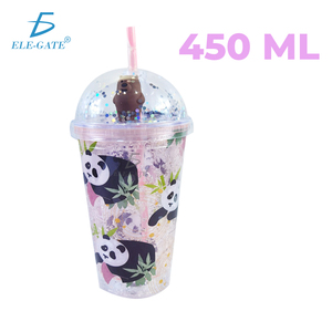 Bicchiere da 450 ml con Luce LED, Cannuccia Riutilizzabile, Isolamento Termico, Alimentato a Batteria - Product Image 2