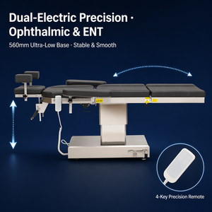 Mesa <span class=keywords><strong>de</strong></span> Operaciones Oftálmicas Eléctrica, Cama <span class=keywords><strong>de</strong></span> Cirugía Ocular <span class=keywords><strong>de</strong></span> Baja Altura con Doble Motor y Respaldo Ajustable - Product Image 3