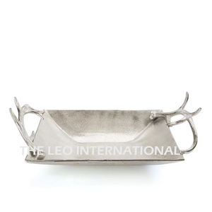 Bol rond en métal aluminium plaqué or Texture martelée Style fantaisie Bol décoratif moderne pour la maison - Product Image 5