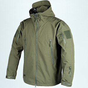 Chaqueta Táctica de Invierno para Hombre, Personalizada, Reversible, Resistente al Viento, de Lona, de Alta Calidad, con Cierre de Cremallera, Diseño Sólido, Venta al por Mayor - Product Image 4