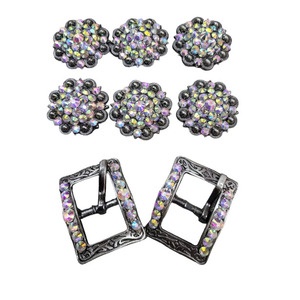 ODM Украшенные стразами Пико ягодные Кончо С украшенными пряжками украшения для конского Гвоздика украшения из кожи OEM украшения - Product Image 1