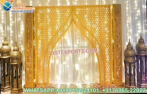 Magníficos Arcos Metálicos Decorativos para Entrada, Paneles Metálicos Nuevos para Entrada de Bodas, Paneles de Estilo Puerta Metálica de Gran Venta en el Reino Unido - Product Image 2