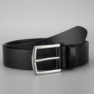 Ceinture classique en cuir véritable lisse pour homme, ceinture de costume formelle, ceinture de luxe en cuir de vachette de designer - Product Image 2