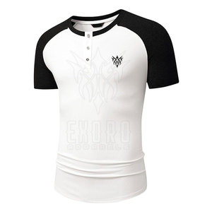 บริการ OEM เสื้อเชิ้ตแขนสั้นเฮนลีย์ ผ้าถักโพลีเอสเตอร์/คอตตอน เป็นมิตรกับสิ่งแวดล้อม ระบายอากาศได้ดี เสื้อลำลอง ราคาดีที่สุด - Product Image 3