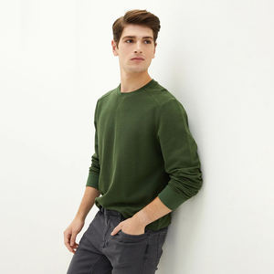 Sweat-shirt respirant à séchage rapide de haute qualité pour hommes nouvelle mode solide pull épais uni imprimé de logo personnalisé XS 3XL hiver - Product Image 1