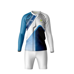 Uniformes de Fútbol Personalizados al por Mayor, OEM/ODM, Ligeros, Ecológicos, Sublimados, de Secado Rápido y Transpirables, Conjunto de Camiseta y Pantalones Cortos de Fábrica - Product Image 1