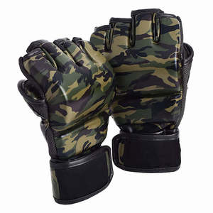 Entrenamiento de artes marciales Diseño personalizado Guante de entrenamiento MMA de alta calidad Camuflaje Cuero Boxeo Guantes MMA más vendidos - Product Image 6