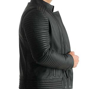 Vestes en cuir pour hommes de marque personnalisée de luxe avec logo Vente en gros Véritable cuir Moto, Biker Vestes décontractées, Mode durable - Product Image 4