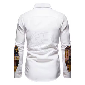 เสื้อเชิ้ตผู้ชายแขนยาวทรงเข้ารูปผ้าฝ้ายสำหรับใส่ทำงาน เสื้อเชิ้ตผู้ชายทรงคลาสสิก - Product Image 3