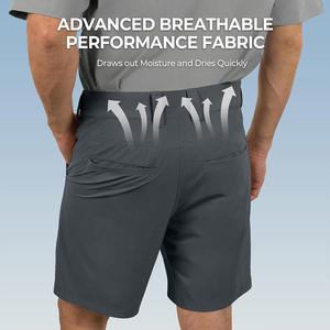 Pantalones cortos para correr de verano de estilo callejero para hombre, secado rápido, 100% algodón, transpirable, para playa, para deportes, ropa informal - Product Image 2