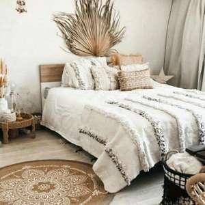 Manta Marroquí Hecha a Mano, Auténtica, Artesanal, Diseño Tribal, Suave, Tejida, Decoración para el Hogar, Regalo - Product Image 1