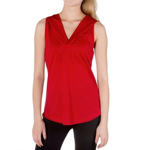 Camisetas sin mangas de poliéster 100% para mujer, personalizadas con logo, de secado rápido, ecológicas, ajustadas, sin mangas, para entrenamiento, de fábrica, baratas - Product Image 6