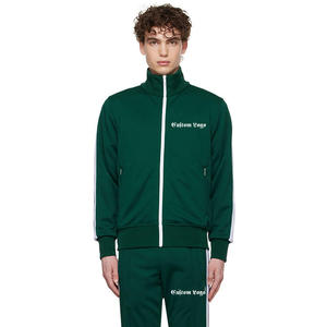 Wholesale Men Plus Size Breathable Sweat-Wicking Anti-Bacterial Polyester/Cotton Tracksuit Zip-Up Hoodie Distressed Embroidery - Product Image 6