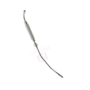 Tube d'aspiration incurvé en acier inoxydable de qualité médicale 12,5 mm x 32 cm, manche creux, outil chirurgical manuel, JIMED SURGICAL, certifié CE - Product Image 3