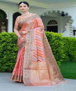 Bollwood-broche de tela Lyra para mujer, broche colorido con impresión Digital, ideal para usar, fiesta, boda, India - Product Image 6