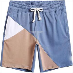 กางเกงขาสั้นเล่นกีฬาของผู้ชาย2024ยุคใหม่แห้งเร็วเป็นมิตรกับสิ่งแวดล้อมระบายอากาศได้ดีสไตล์สตรีทสูงแถบเอวยางยืดเนื้อละเอียดย้อมสีล้วน - Product Image 3