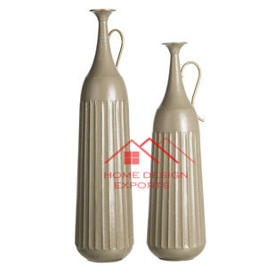 Jarrón de Metal de Aluminio con Acabado de Doble Tono para Eventos de Boda y Decoración del Hogar - Product Image 3