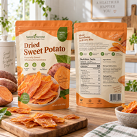Sachets à fermeture éclair verticaux de qualité alimentaire les plus vendus, sacs personnalisés OEM ODM adaptés aux collations et aux patates douces séchées