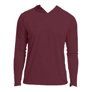 Invierno al aire libre transpirable compresión con capucha camisa hombres ajustable gimnasio Fitness secado rápido Flexible ligero rendimiento camisas - Product Image 2