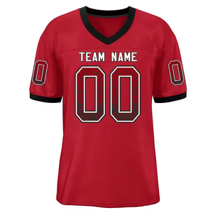 Jersey de Fútbol Americano Personalizado de Alta Calidad, Transpirable, Tallas Grandes, Impresión por Transferencia de Calor, Nombres de Equipos Bordados, Protección UV - Product Image 2
