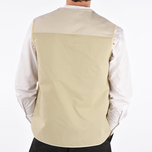 Chaleco de trabajo al aire libre fotografía de pesca personalizada chaqueta de invierno de talla grande para hombre soporte multibolsillo frontal impermeable transpirable calentado - Product Image 2