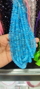 Cuentas de calabaza de Topacio azul Natural, joyería de alta calidad, fabricante al por mayor - Product Image 2