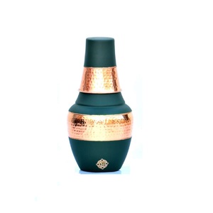 Nouvel arrivage de carafe en métal pur cuivre soie bleu pomme pour boire stockage personnalisable en différentes couleurs prix raisonnable - Product Image 6