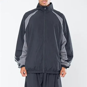 Traje cortavientos para hombre, venta al por mayor, ropa deportiva impermeable transpirable de alta calidad hecha a medida con diseño profesional, tamaño OEM - Product Image 3