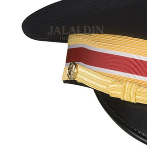 Fournisseur de casquettes de cérémonie personnalisées en gros pour le chef adjoint de la police, casquette marine, extérieur, 100% coton respirant, unisexe, quatre saisons - Product Image 6