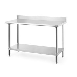 Tavolo da Lavoro HENDI Budget Line 1400x600x(H)950mm con Alzatina, Parti e Accessori per Mobili da Cucina - Product Image 1