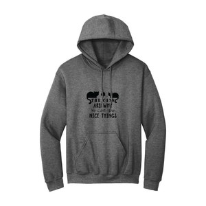 Tela de mezcla de algodón en 260-300 + GSM pesado con bolsillo de canguro Estampado de pecho con tema de animales Diseño y colocación de color personalizable - Product Image 2