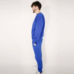 Men's Heavyweight 100% Cotton Crew-Neck Sweatshirt and <b>Joggers</b> <b>Set</b> <b>Plus</b> <b>Size</b> Soft and Durable Everyday Casual Wear Sweatsuit - Product Image 2