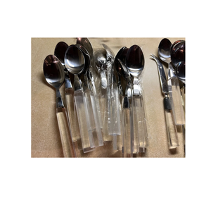 Vente en gros mini cuillères en acier fourchette cuillère à dessert Logo pour la cuisine et les restaurants consommant des aliments - Product Image 5