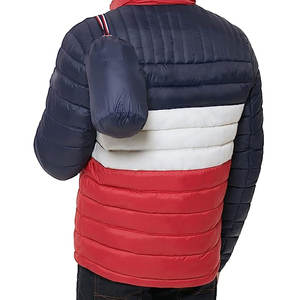 Doudounes en laine grande taille en gros pour hommes conception personnalisée col montant mode hiver OEM service en vente - Product Image 2