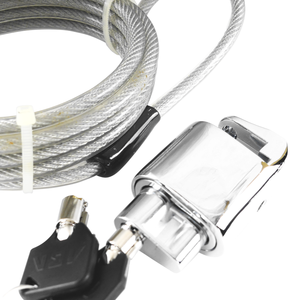 ABA Heavy-Duty Zinc Alloy & Steel Tubular Key Bike Lock with Chrome Finish 2 Keys-Universal <b>Bicycle</b> Defense - Product Image 6