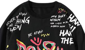 Sudadera de cuello redondo de algodón 100% con logotipo personalizado, jersey de lana de manga larga de gran tamaño, ropa de calle teñida Lisa para otoño, suministro a granel - Product Image 3