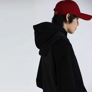 2025 Nueva colección de moda de lujo Premium sudaderas con capucha personalizadas para hombres de peso pesado 100% algodón liso teñido Digital invierno - Product Image 4