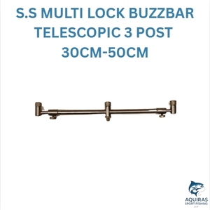 Buzzbar polyvalent réglable de 30 à 50 cm avec système de verrouillage multiple Pod à 3 tiges en acier inoxydable pour une pêche sécurisée - Product Image 2
