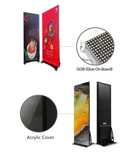 Chúng tôi kho cổ trong nhà p1.8 P2 p2.5 màn hình gương với bánh xe Wifi điều khiển USB 640*1920 mét di chuyển dẫn Áp phích màn hình - Product Image 4